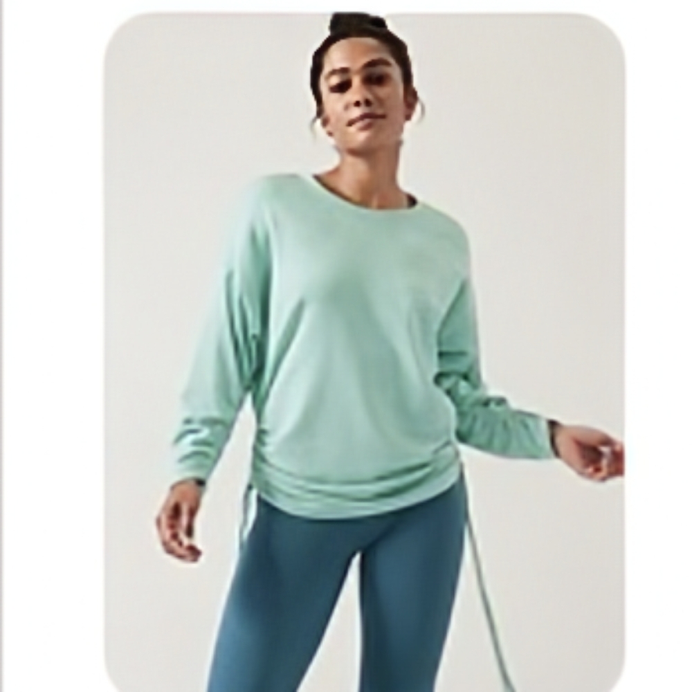 Athleta Lombard ruched sweatshirt